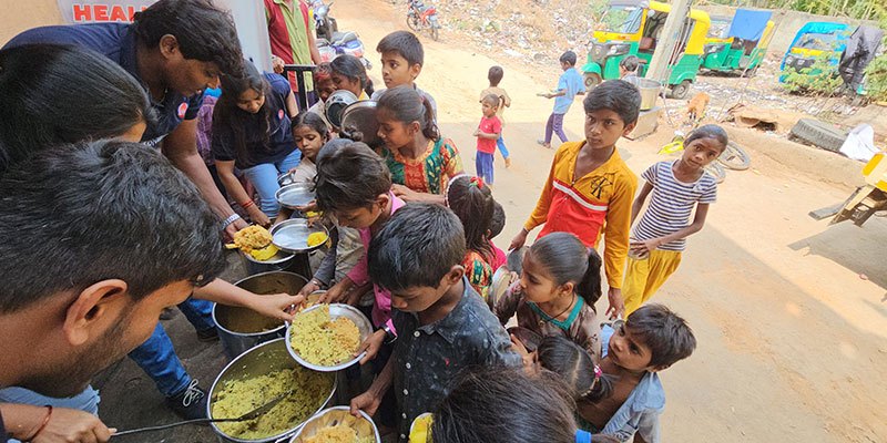Wholesome meal distribution to children and community members supported by Lilvex Group