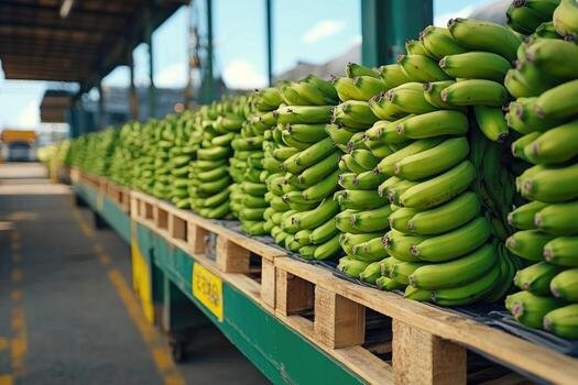 Warehouse dispatch and container loading of banana consignments